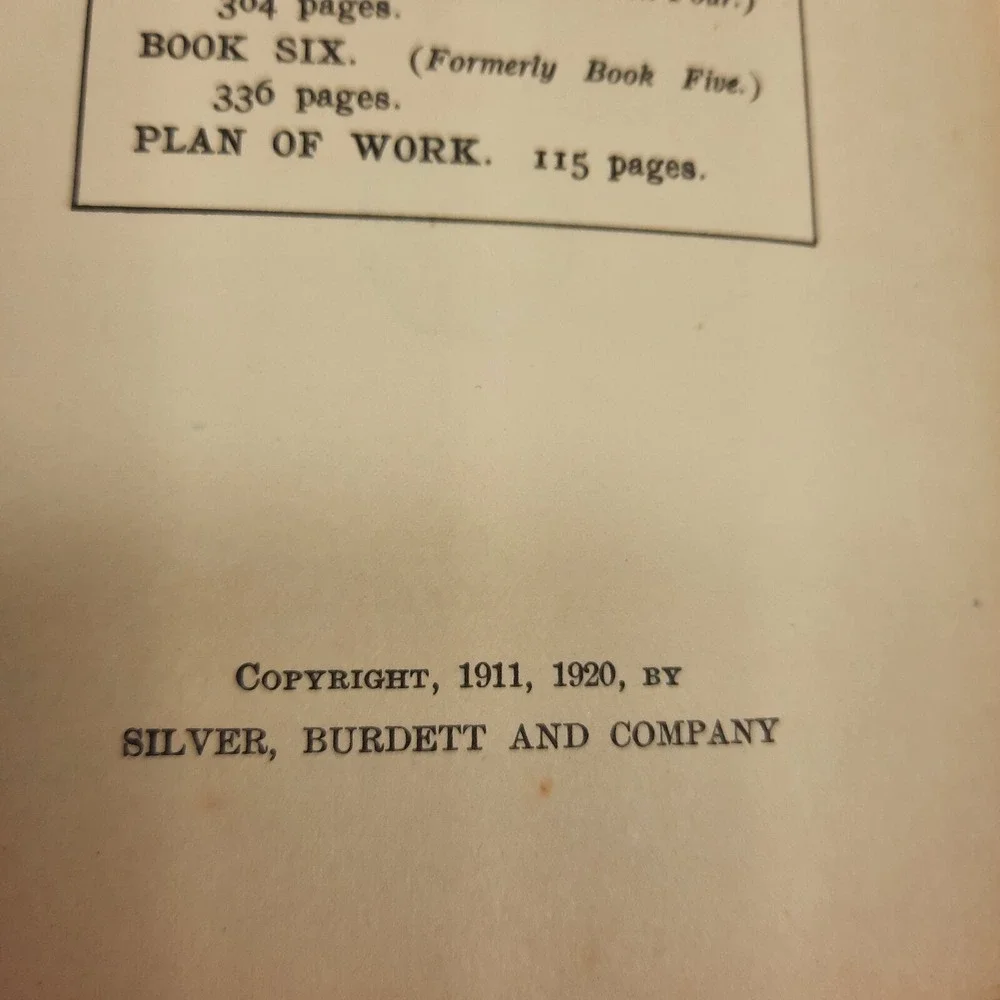 Silver Burdett & Company vintage progressive